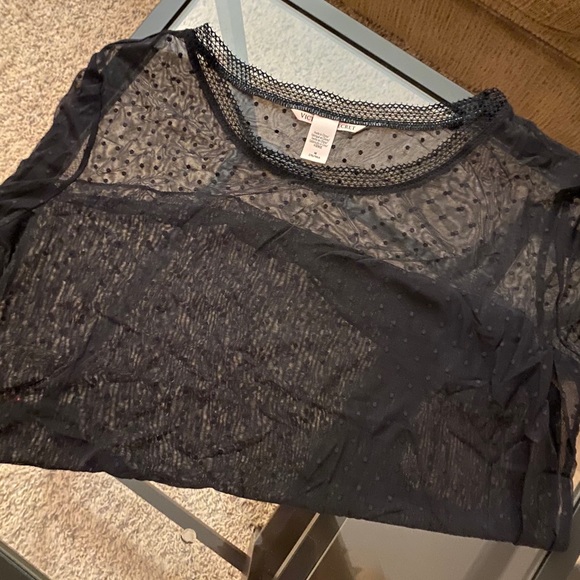 Victoria's Secret Tops - Victoria secret Lacey see through shirt
